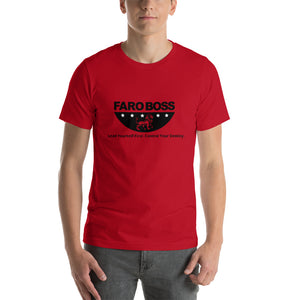 FaroBoss Half logo: Lead Yourself First - Short-Sleeve Unisex T-Shirt