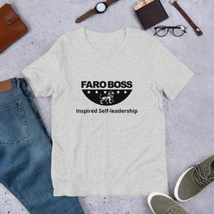 FaroBoss Half logo: Inspired Self-leadership - Short-Sleeve Unisex T-Shirt