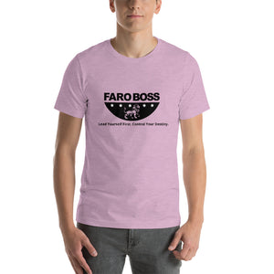 FaroBoss Half logo: Lead Yourself First - Short-Sleeve Unisex T-Shirt