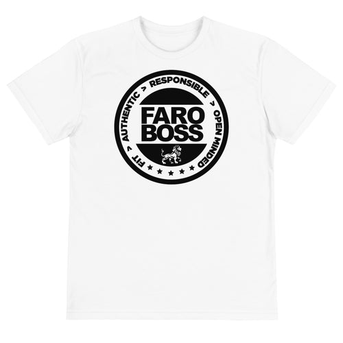 FaroBoss Full Logo - Sustainable T-Shirt