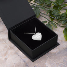 Load image into Gallery viewer, FaroBoss Lady - Engraved Silver Heart Necklace
